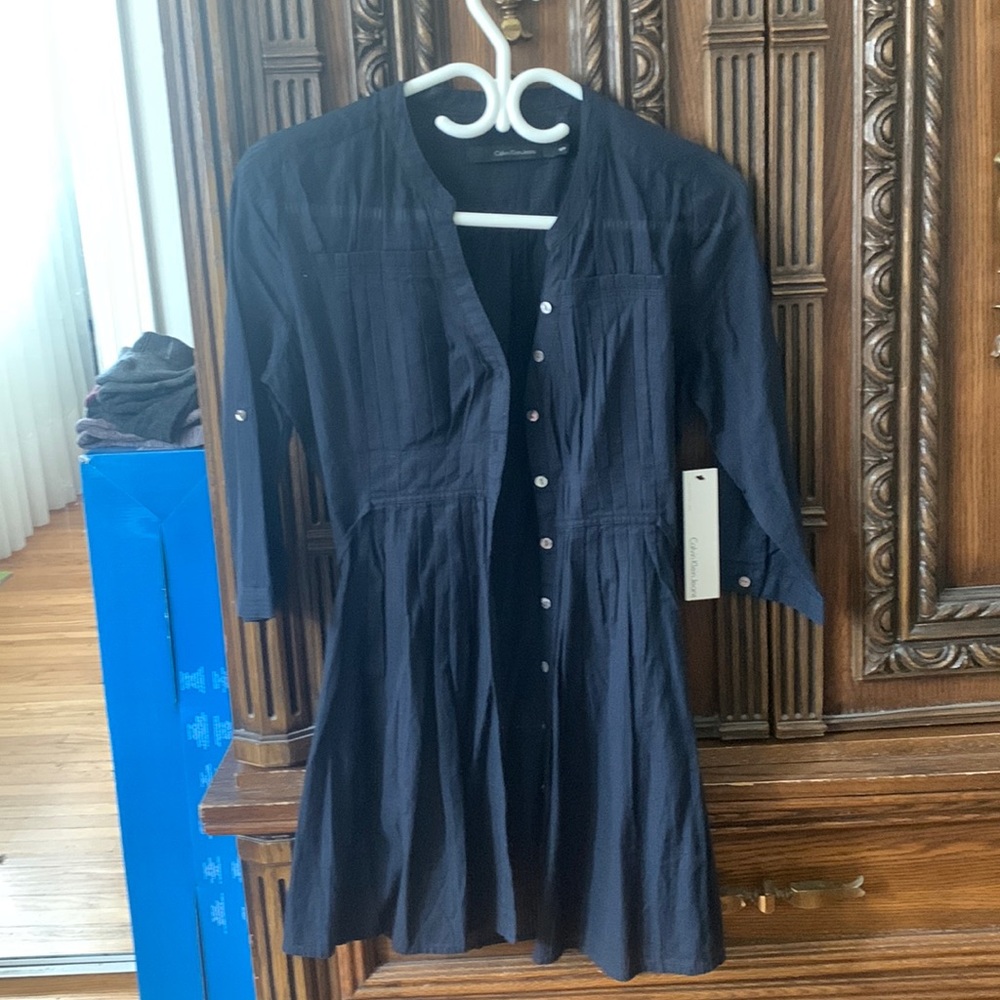 Calvin Klein Swim Cover up new with tags size Small Dark navy blue
